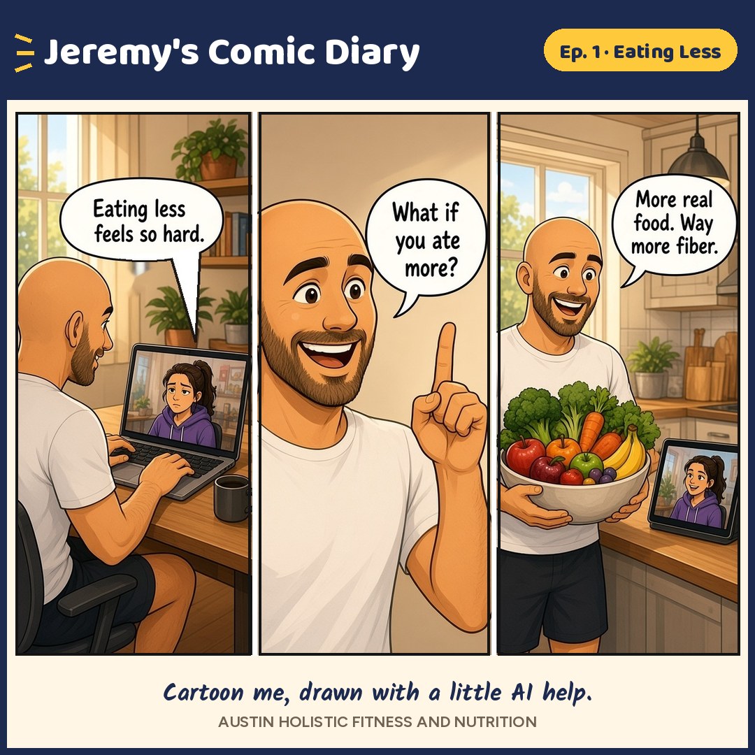 Jeremy's Comic Diary, episode 1: Eating Less