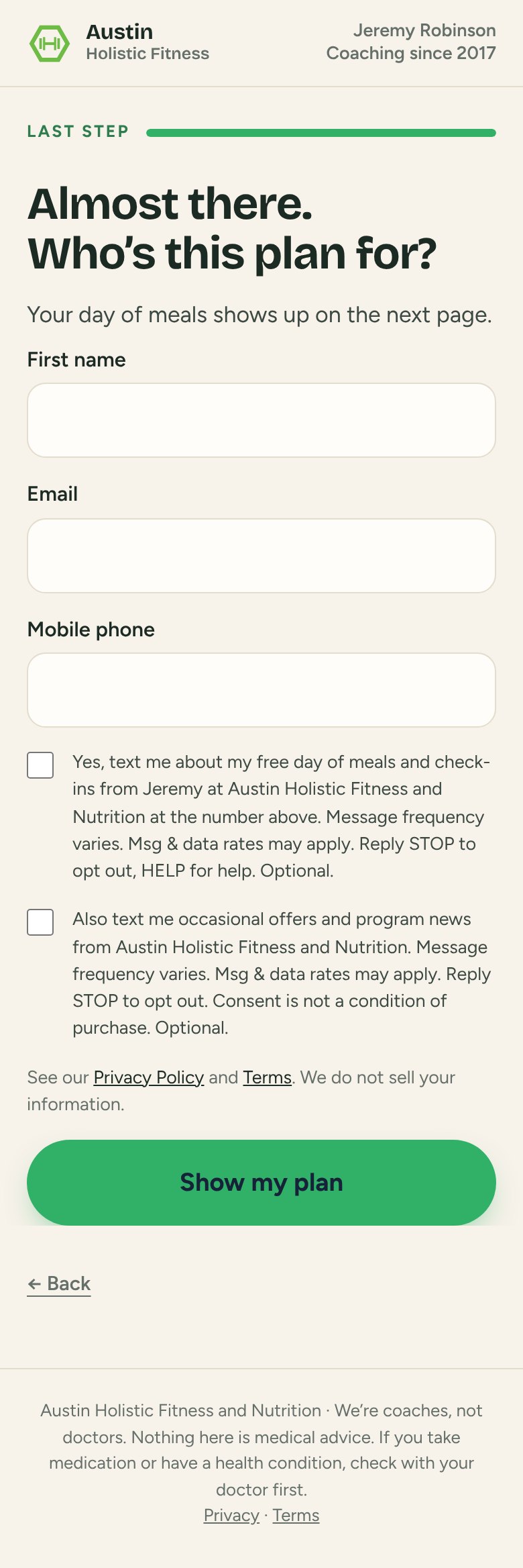 Contact step